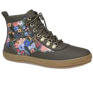 Keds x Rifle Paper Co Green Garden Party Scout Boot 7.5